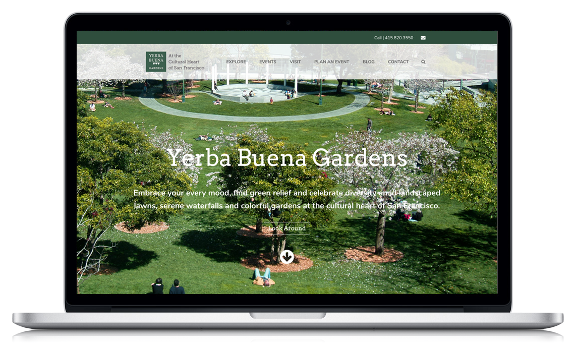 Yerba Buena Gardens website | TeamworksCom